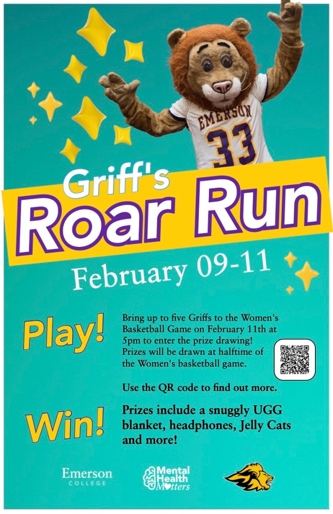 A poster image for Griff's Roar Run, as described in main text.